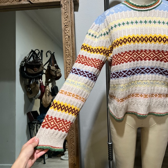 Doen Cashmere Wool Brynn Fair Isle Sweater - Picture 4 of 9